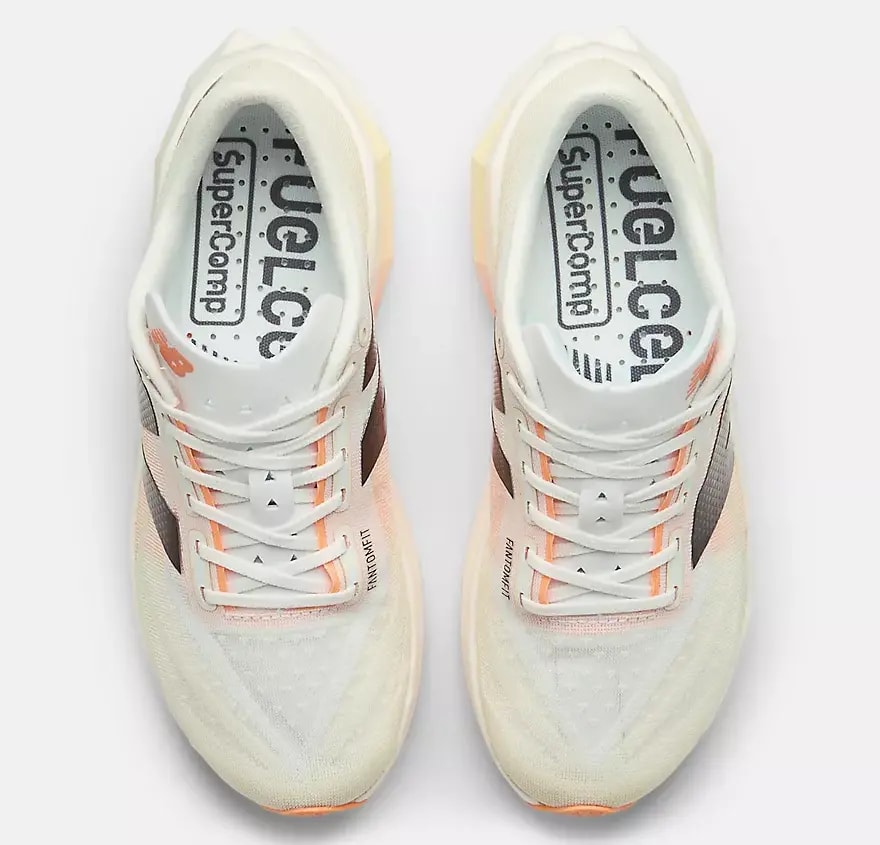 Giày New Balance Elite v4 'White Hot Mango' WRCELCW4 — ảnh 4