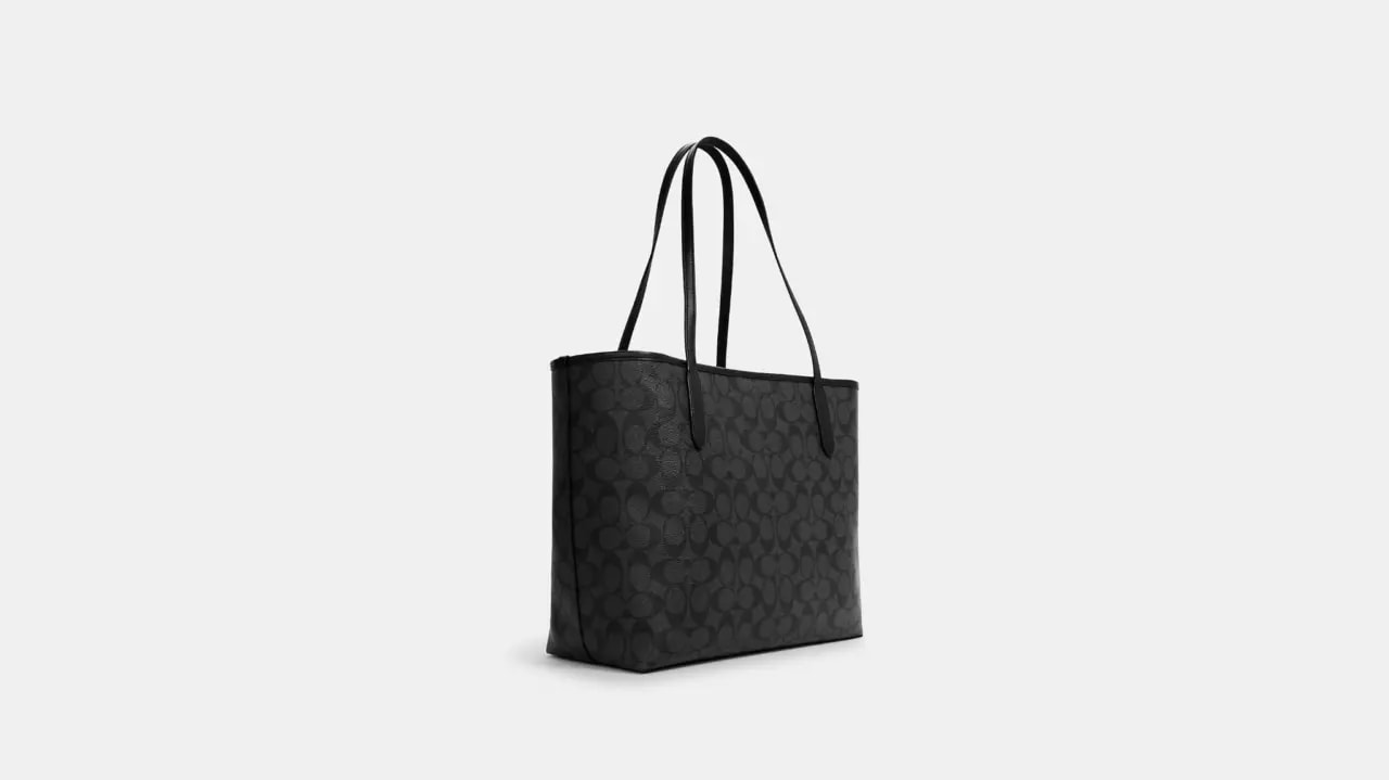 Túi Coach City Tote In Signature Canvas Bag 'Black' 5696-SVTSQ — ảnh 4