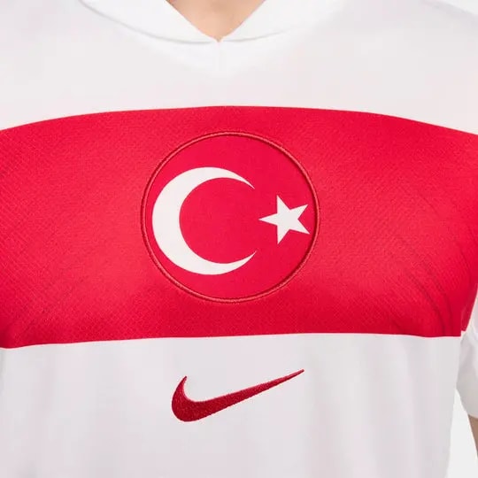 Áo Nike Turkey Home Shirt 2024/2025 'White Red' FV1743-100 — ảnh 2
