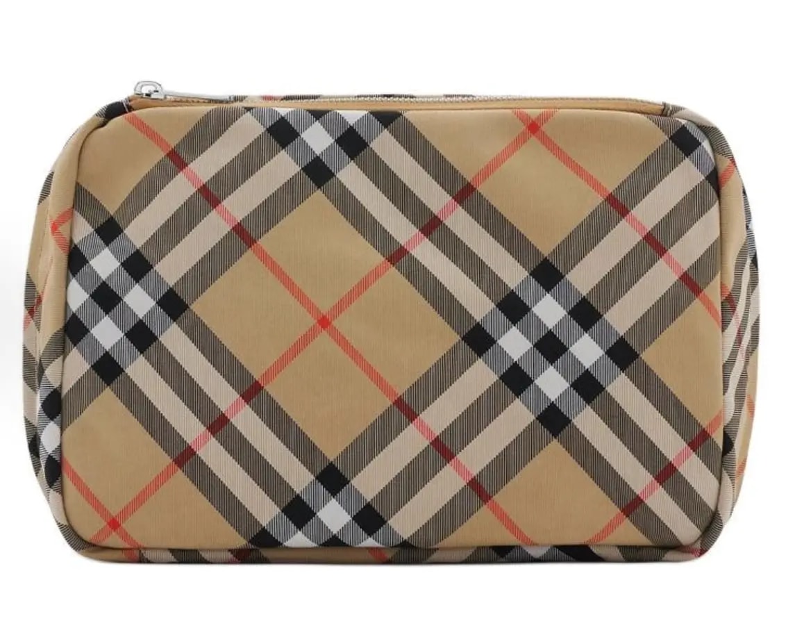 Túi Burberry Check Travel Pouch 'Beige' 80927071 — ảnh 5