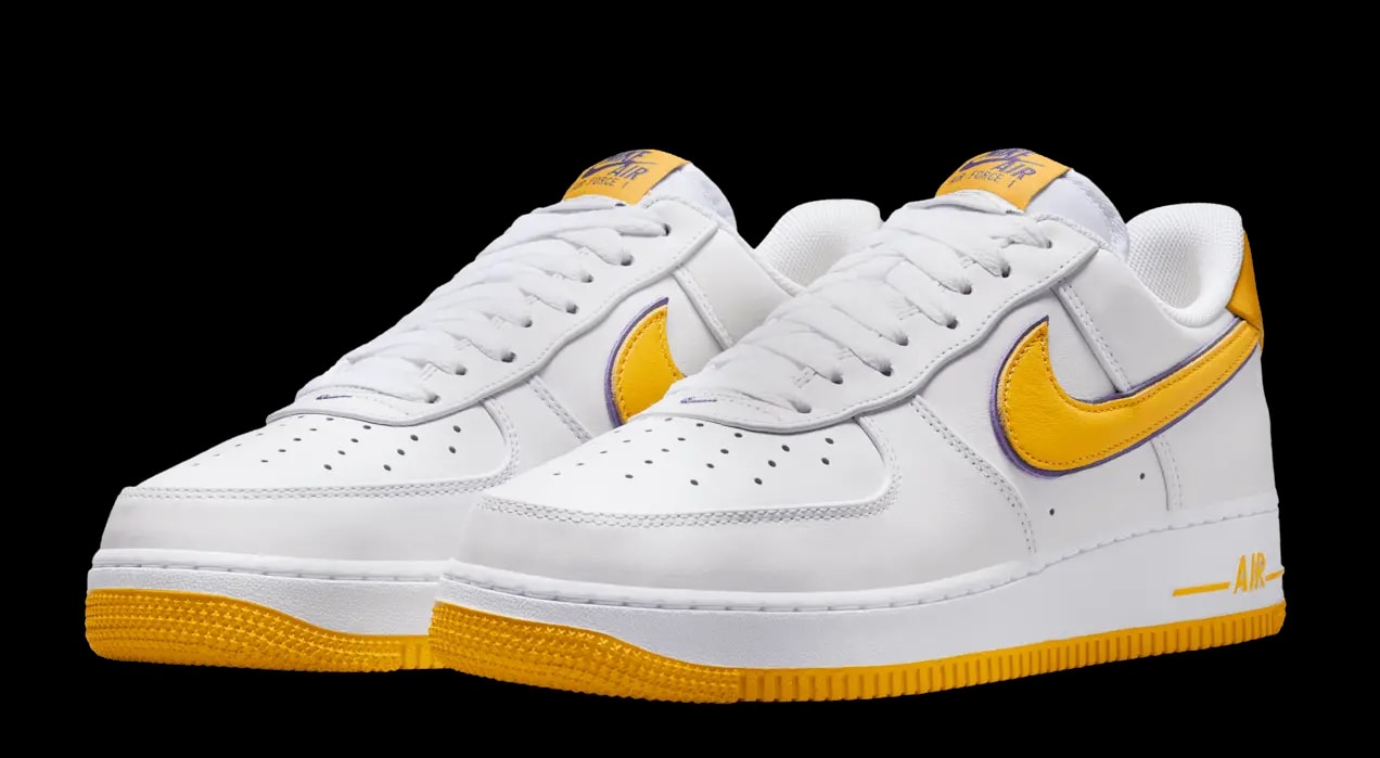Giày Nike Air Force 1 Low Retro QS 'Lakers Home' FZ1151-100 — ảnh 5