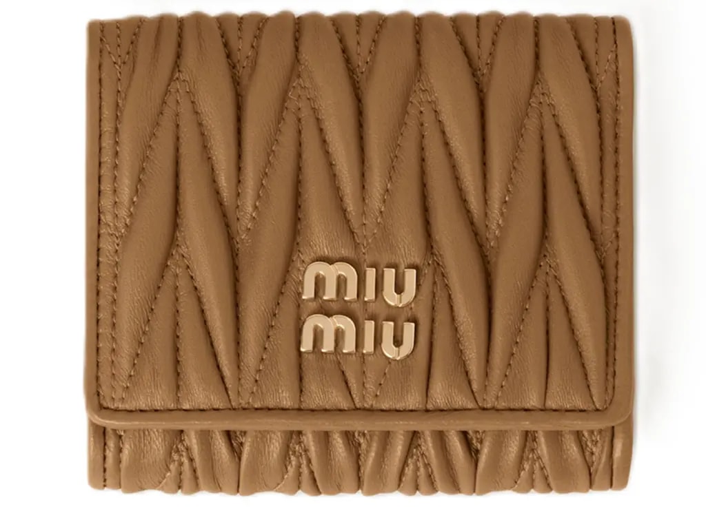 Ví Miu Miu Matelassé Nappa Leather 'Beige' 5MH033-2FPP-F098L