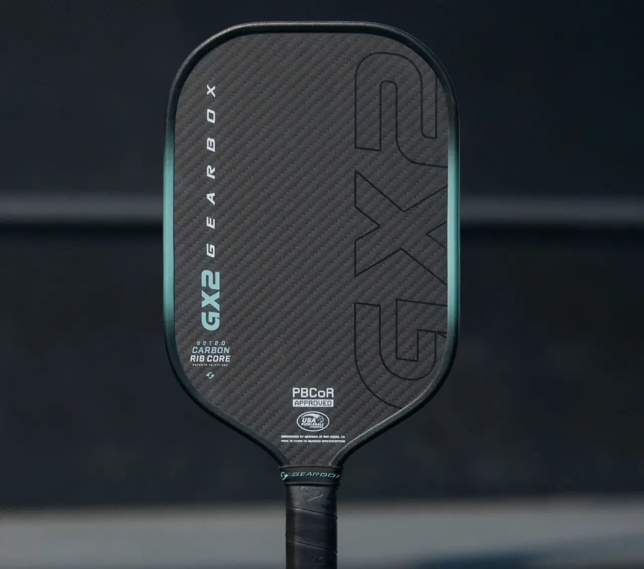 Vợt Pickleball Gearbox GX2 Elongated 16mm 'Black' — ảnh 3