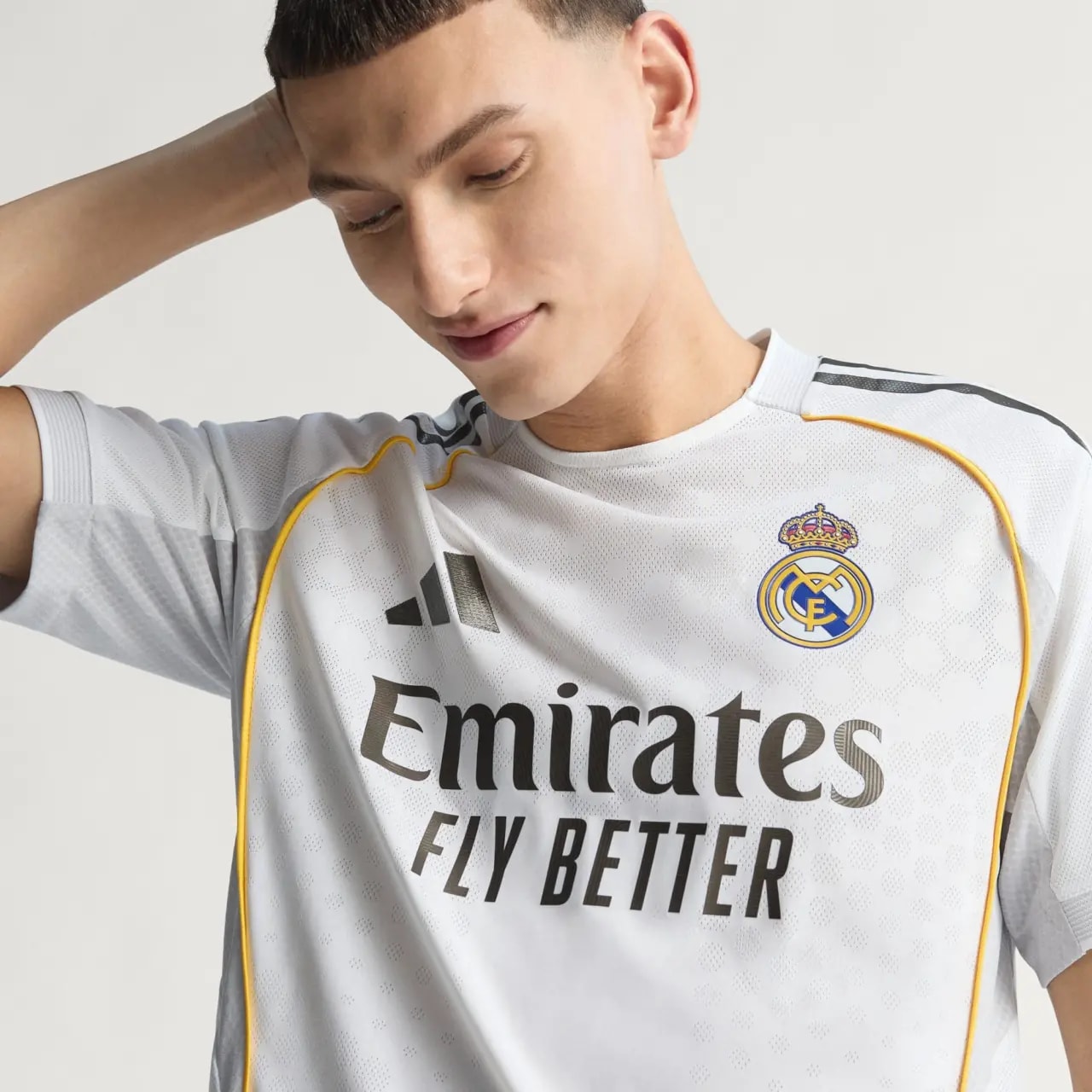 Áo Adidas Real Madrid 25/26 Home Authentic Jersey 'White' JV5918 — ảnh 3