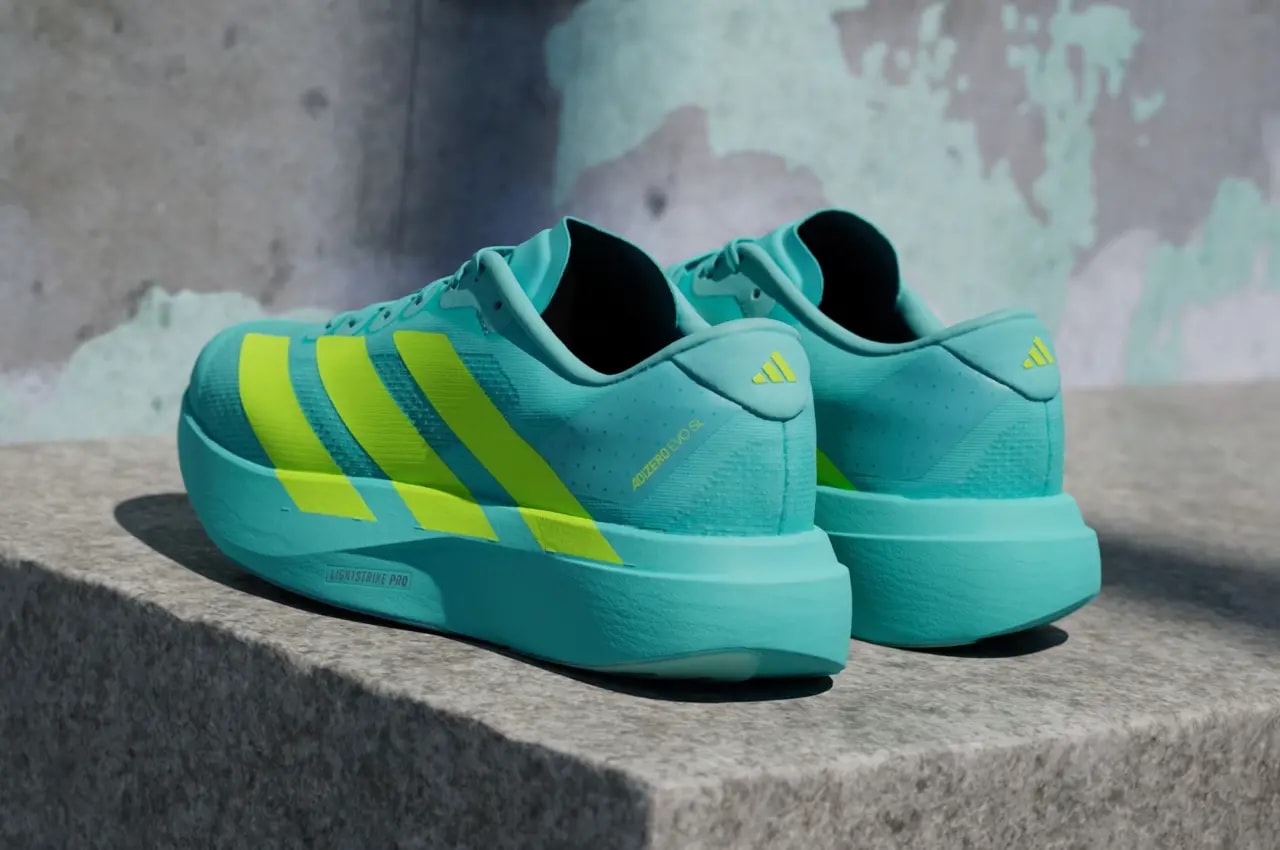 Giày Adidas Adizero Evo SL 'Flash Aqua Lucid Lemon' JS4506 — ảnh 3