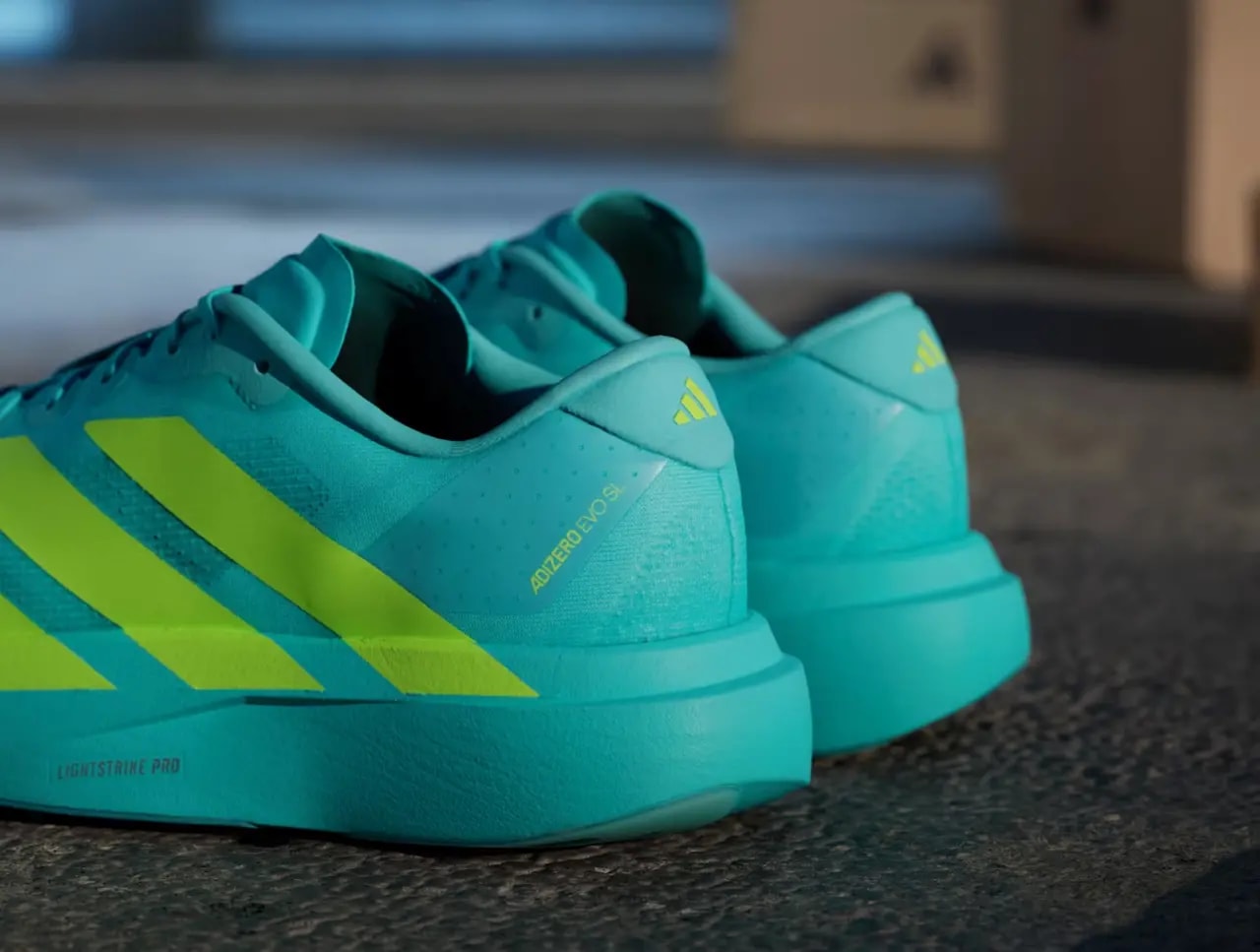 Giày Adidas Adizero Evo SL 'Flash Aqua Lucid Lemon' JS4506 — ảnh 4