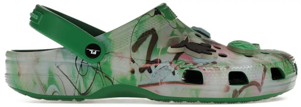 Dép Crocs Classic Clog x Futura Laboratories 'Green Ivy' 209622-3WH — kich-thuoc: 39-40