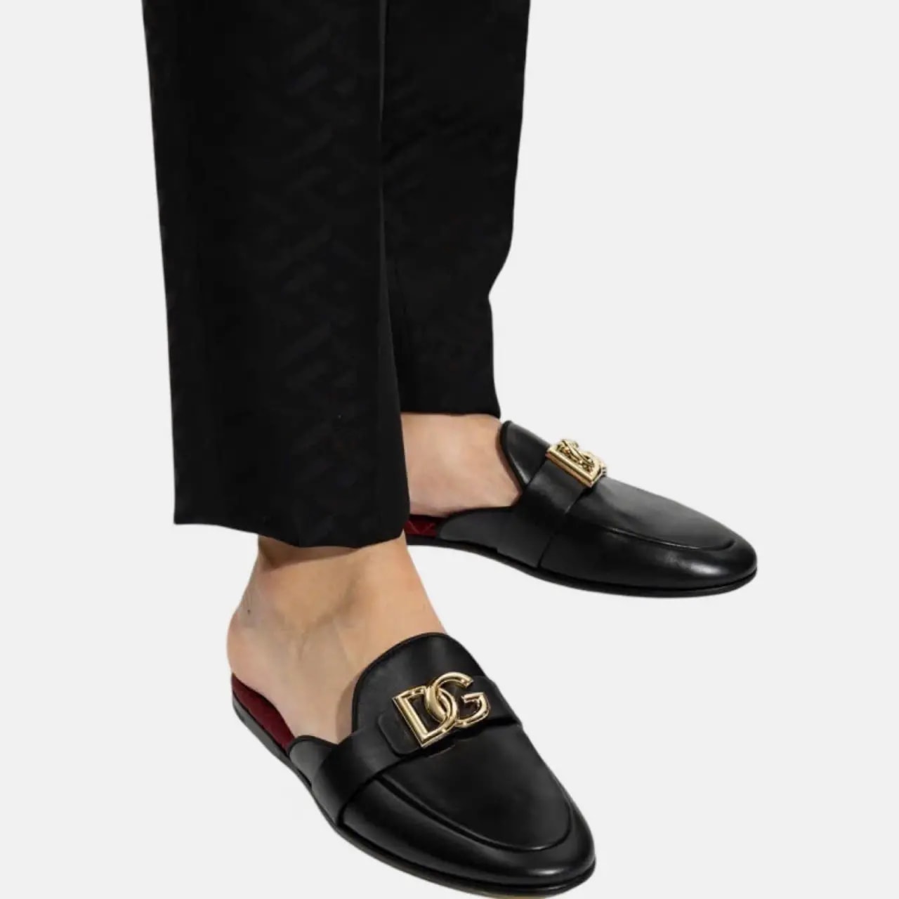 Giày Dolce & Gabbana D&G Leather Loafers 'Black' A80285AJ63480999 — ảnh 2