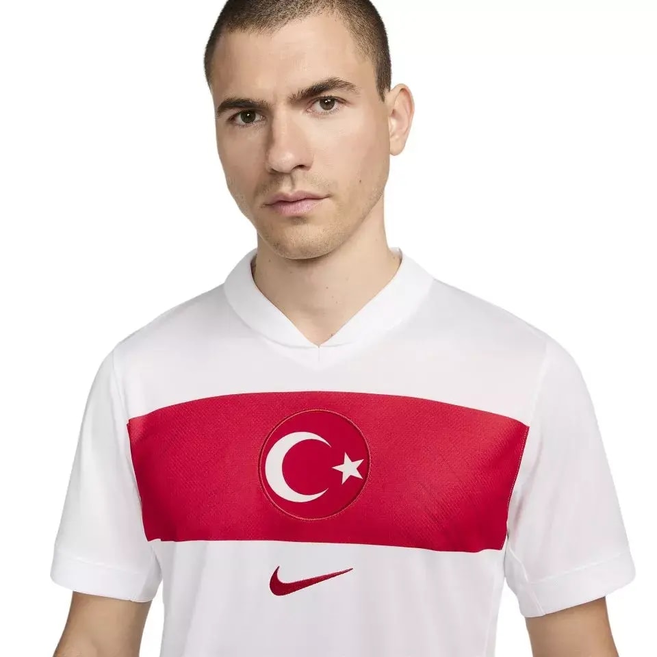 Áo Nike Turkey Home Shirt 2024/2025 'White Red' FV1743-100 — ảnh 3