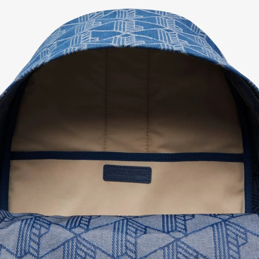 Balo Lacoste Neocroc Jacquard Motif Backpack 'Blue' NU4871NZ-Q74 — ảnh 3