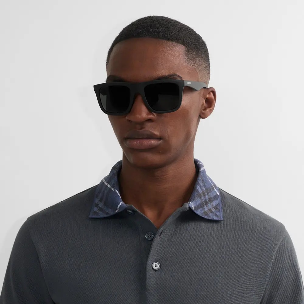 Kính Burberry Embossed Check Square 'Black' 40845171 — ảnh 3