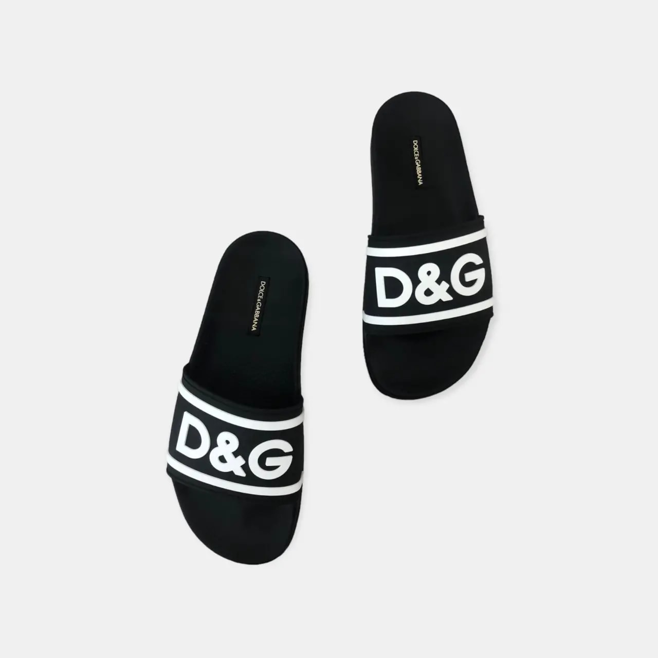 Dép Dolce & Gabbana Slides DG Logo 'Black' CS1732B9L738B939 — ảnh 3