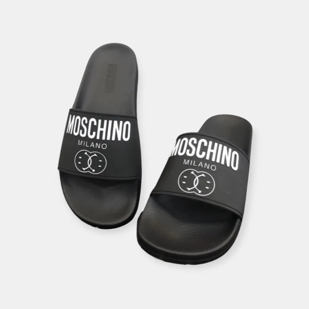 Dép Moschino Milano Slides 'Black' MB28512G1FG12 — ảnh 3