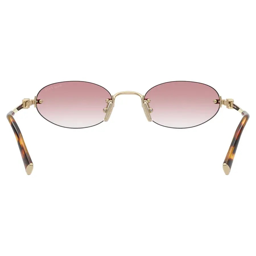Kính Miu Miu Pale Gold Oval Sunglasses 'Pink Gold' 0MU-A54S-ZVN70O — ảnh 2