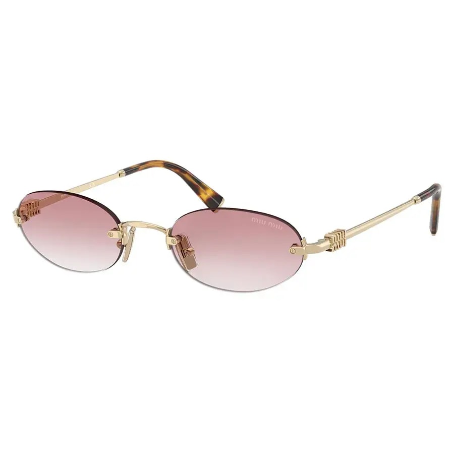 Kính Miu Miu Pale Gold Oval Sunglasses 'Pink Gold' 0MU-A54S-ZVN70O — ảnh 3