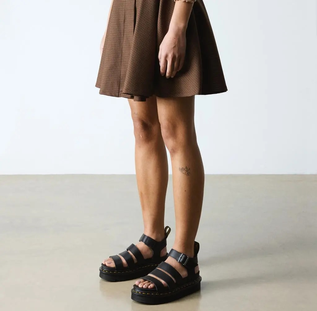 Dép Dr Martens Gryphon Alt Buttero 'Black' 30747001 — ảnh 2