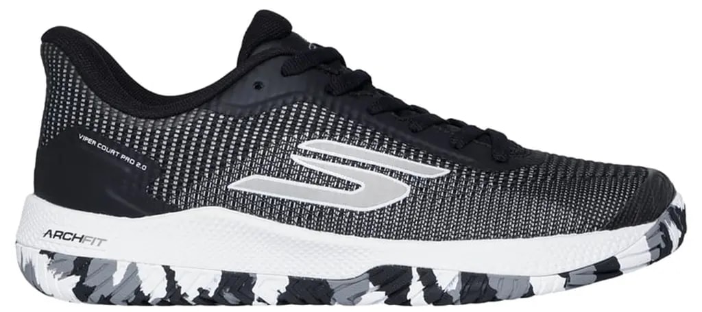 Giày Skechers Viper Court Pro 2.0 'Black White' 172109-BKW — kich-thuoc: 38