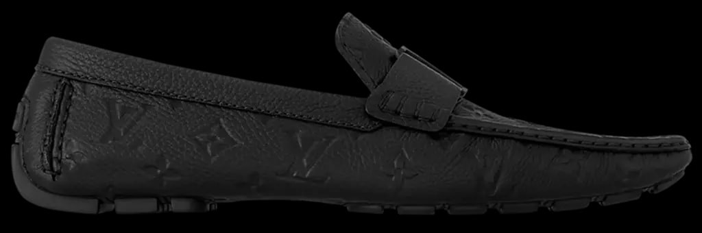 Giày Louis Vuitton Monte Carlo Moccasin 'Black' 1ADB0D — kich-thuoc: 41