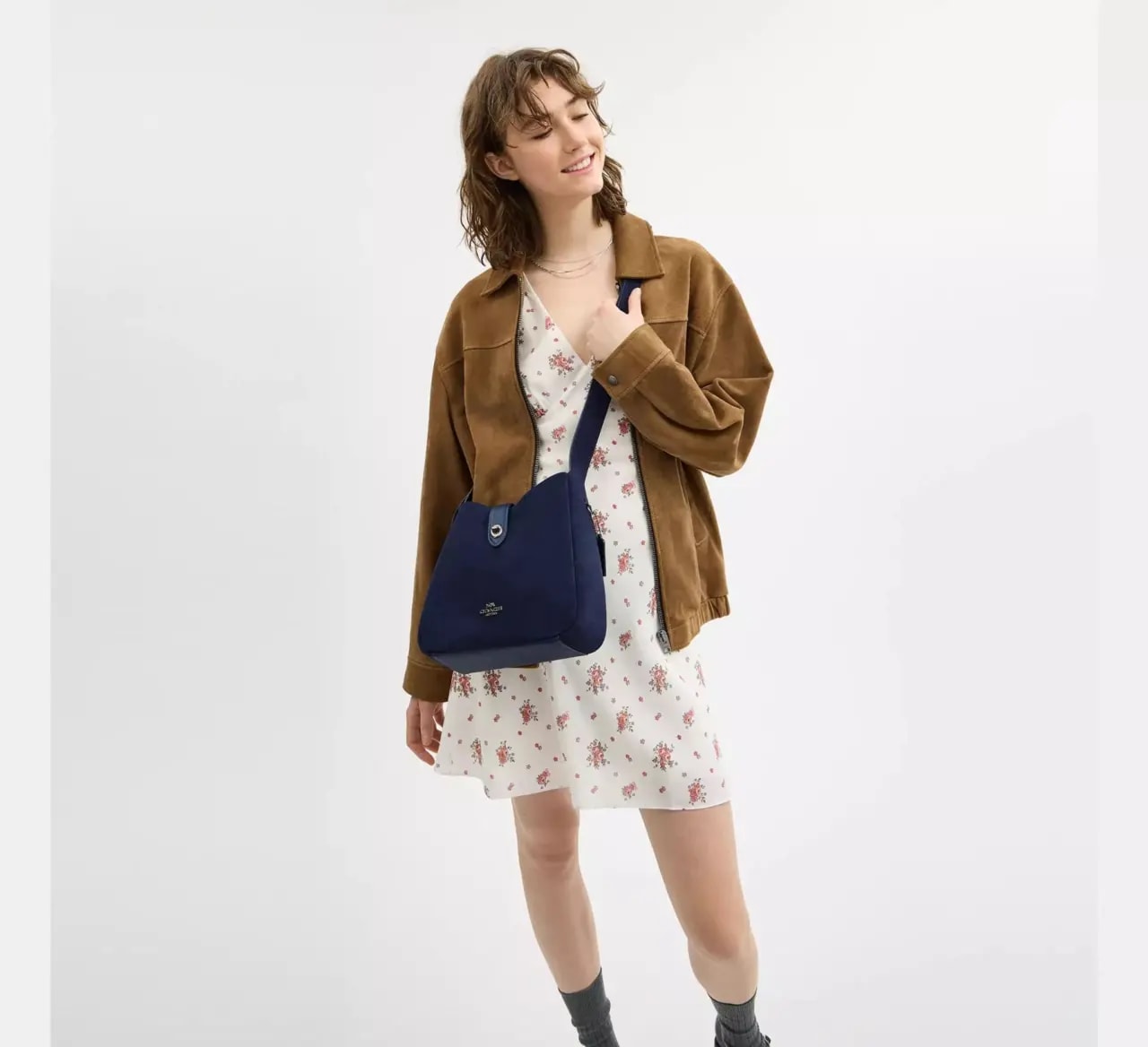 Túi Coach Hadley Convertible Crossbody 'Navy' CW004-QBPVH — ảnh 2