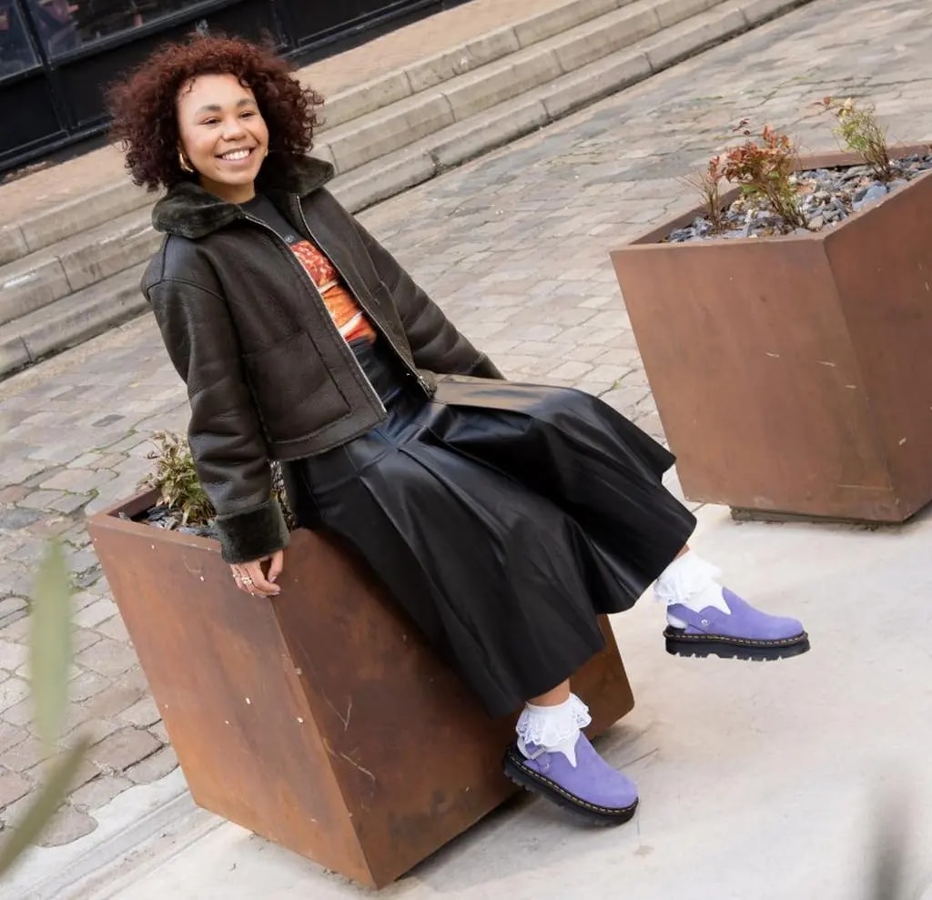 Dép Shop Dr Martens Zebzag 'Purple' 31937500 — ảnh 2