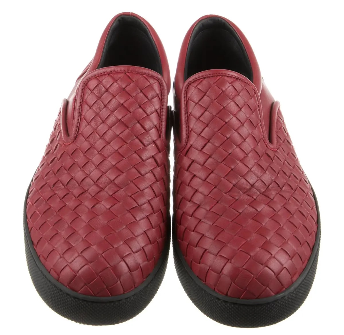 Giày Bottega Veneta Leather Woven Slip On 'Red' 190809-6453 — ảnh 2