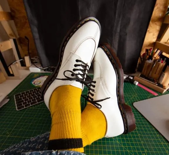 Giày Dr.Martens 2046 Vintage Smooth Leather 'White' 27718100 — ảnh 4