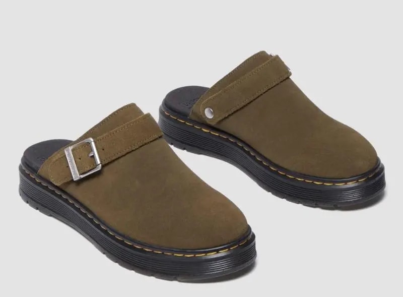 Dép Shop Dr Martens Brookline Suede 'Green' 40666300 — ảnh 4
