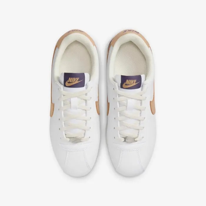 Giày Nike Cortez GS 'White Dark Raisin Hemp' DM0950-110 — ảnh 5