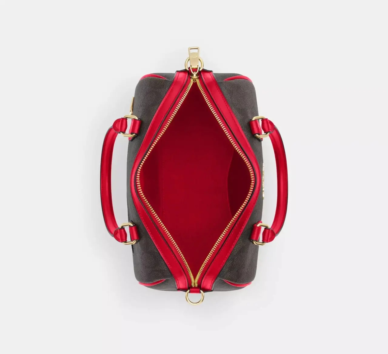 Túi Coach Rowan Satchel Bag 'Bold Red' CV961-IMXD0 — ảnh 5