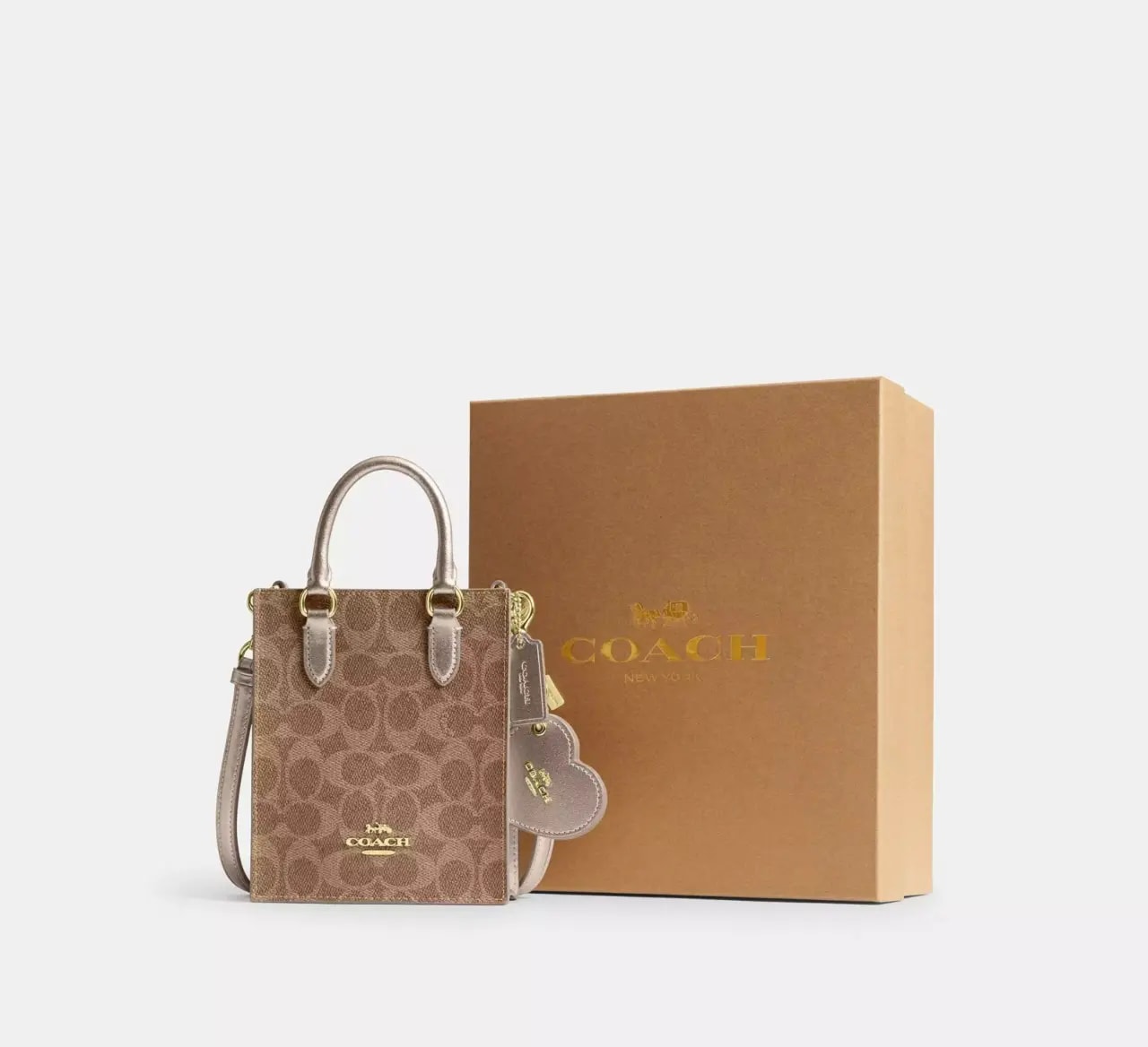 Túi Coach Boxed Mini Tote Bag 'Tan' CX188-IMXD3 — ảnh 5