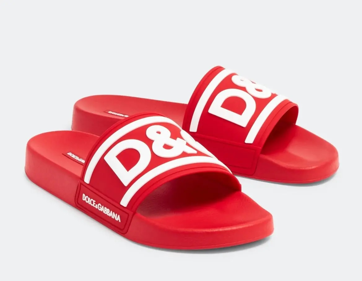 Dép Dolce & Gabbana Rubber Slides 'Red' CS2072AQ85889689 — ảnh 2