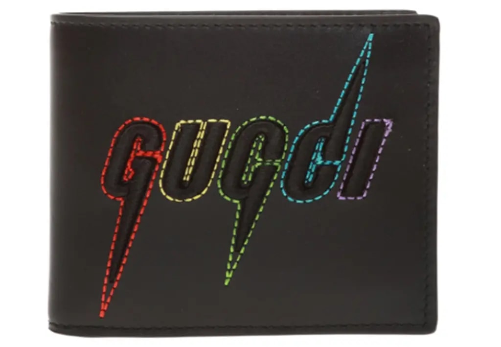 Ví Gucci Blade Embroidery Half Wallet 'Black' 597674-DTDTN-1058