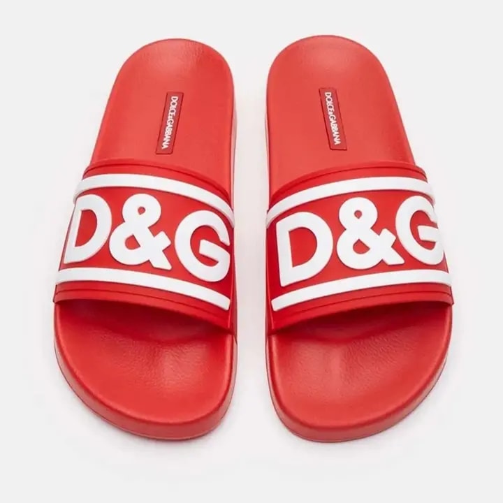 Dép Dolce & Gabbana Rubber Slides 'Red' CS2072AQ85889689 — ảnh 3