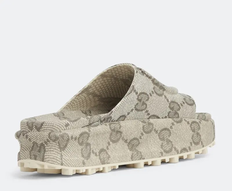 Dép Gucci Interlocking G Slide Sandals 'Beige' 725539-JAAC6-9742 — ảnh 3