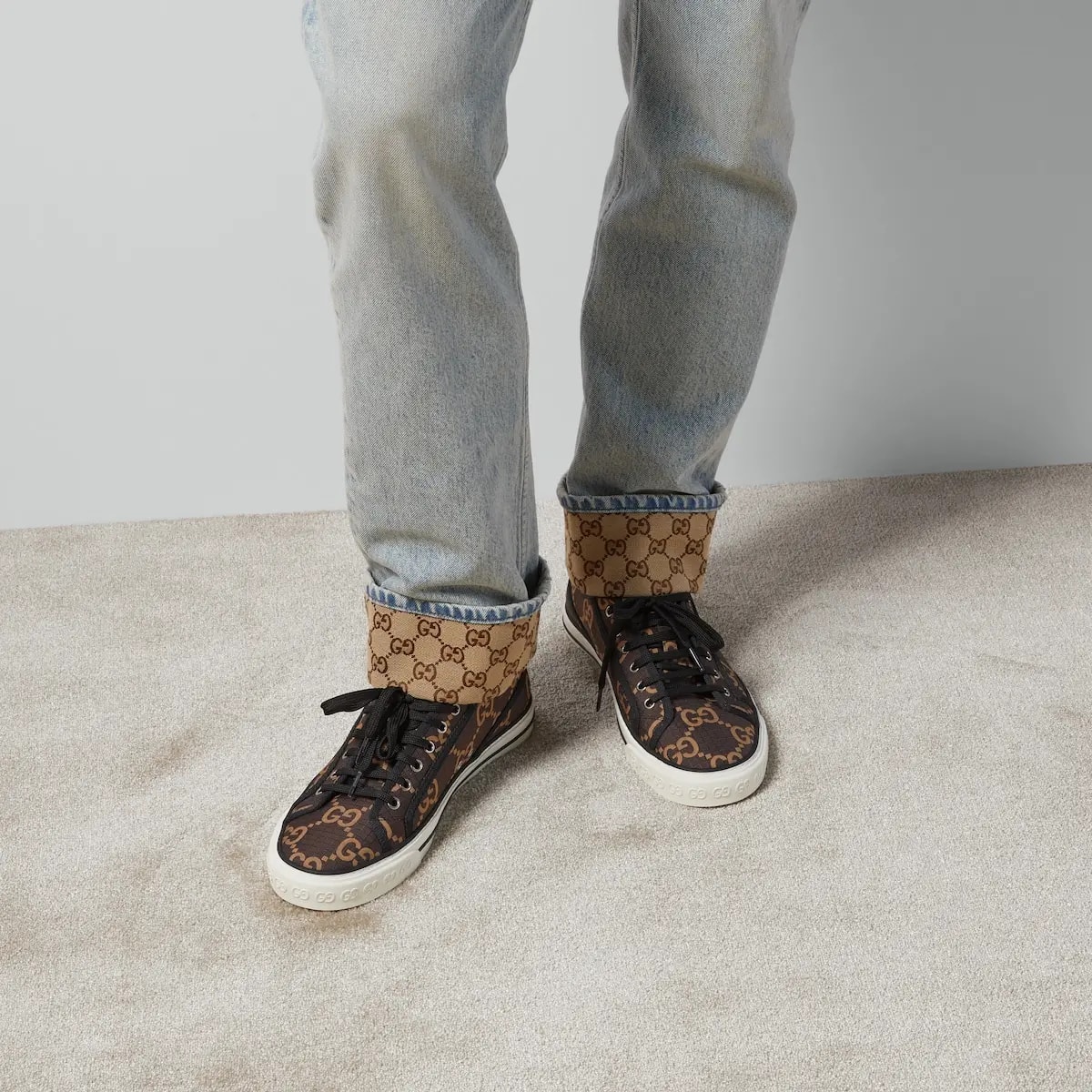 Giày Gucci Tennis 1977 'Ebony' 771461-FACTD-8644 — ảnh 4