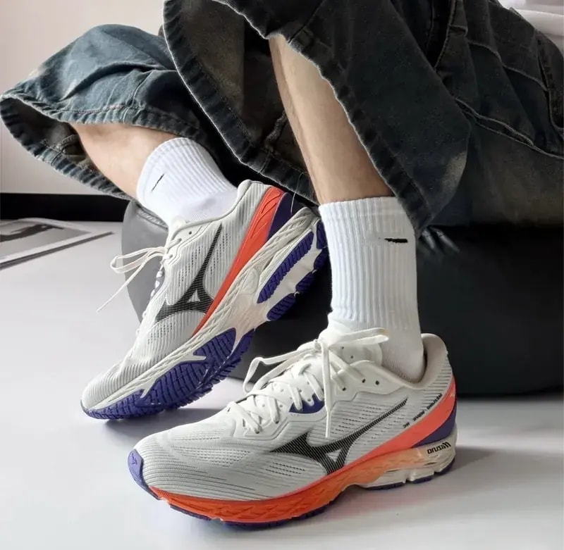 Giày Mizuno Wave 'White Orange Blue' D1GH251002 — ảnh 2