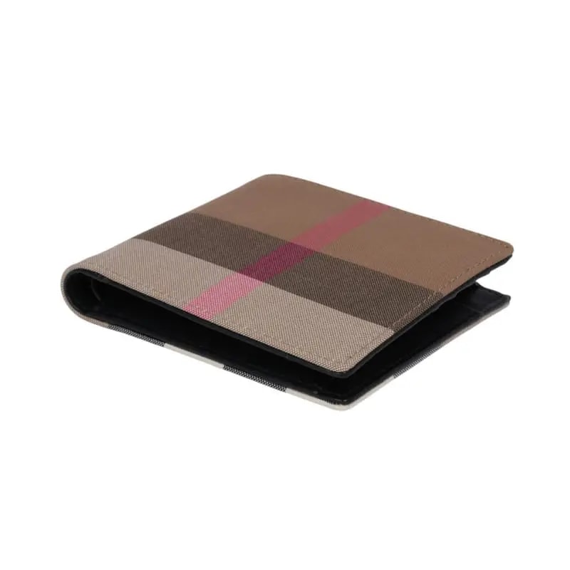 Ví Burberry Bi-fold Check Canvas x Leather 'Multicolor' 80845651 — ảnh 2