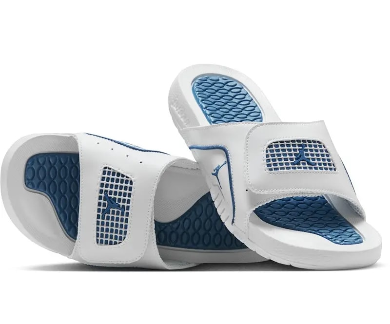 Dép Nike Jordan Hydro 4 Retro Slide GS 'Military Blue' 532226-141 — ảnh 5
