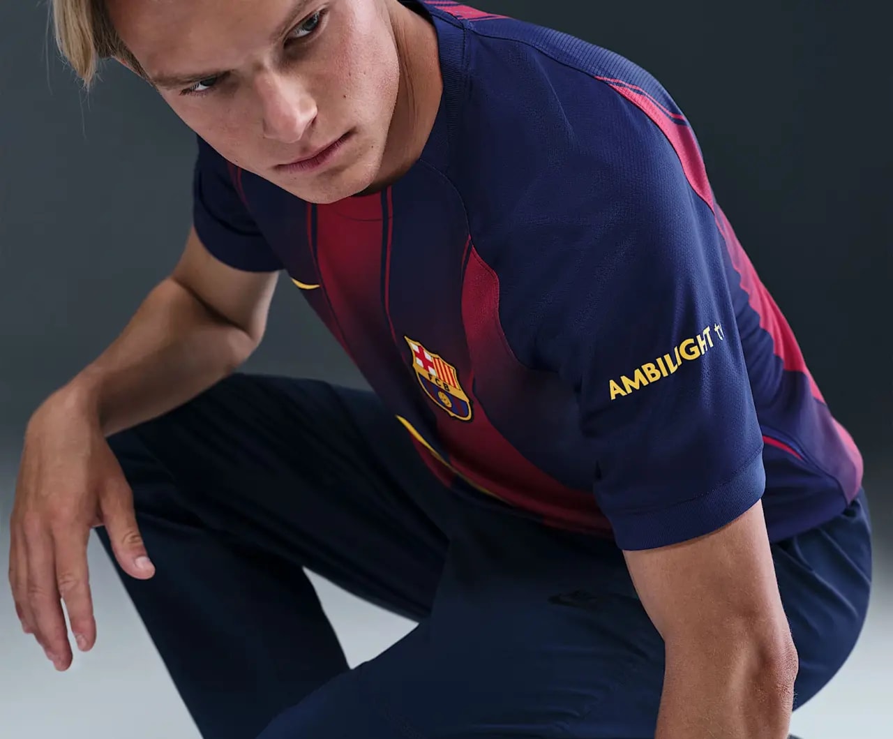 Áo Nike FC Barcelona 2025/26 Stadium Home 'Blue Red' HJ4590-456 — ảnh 2