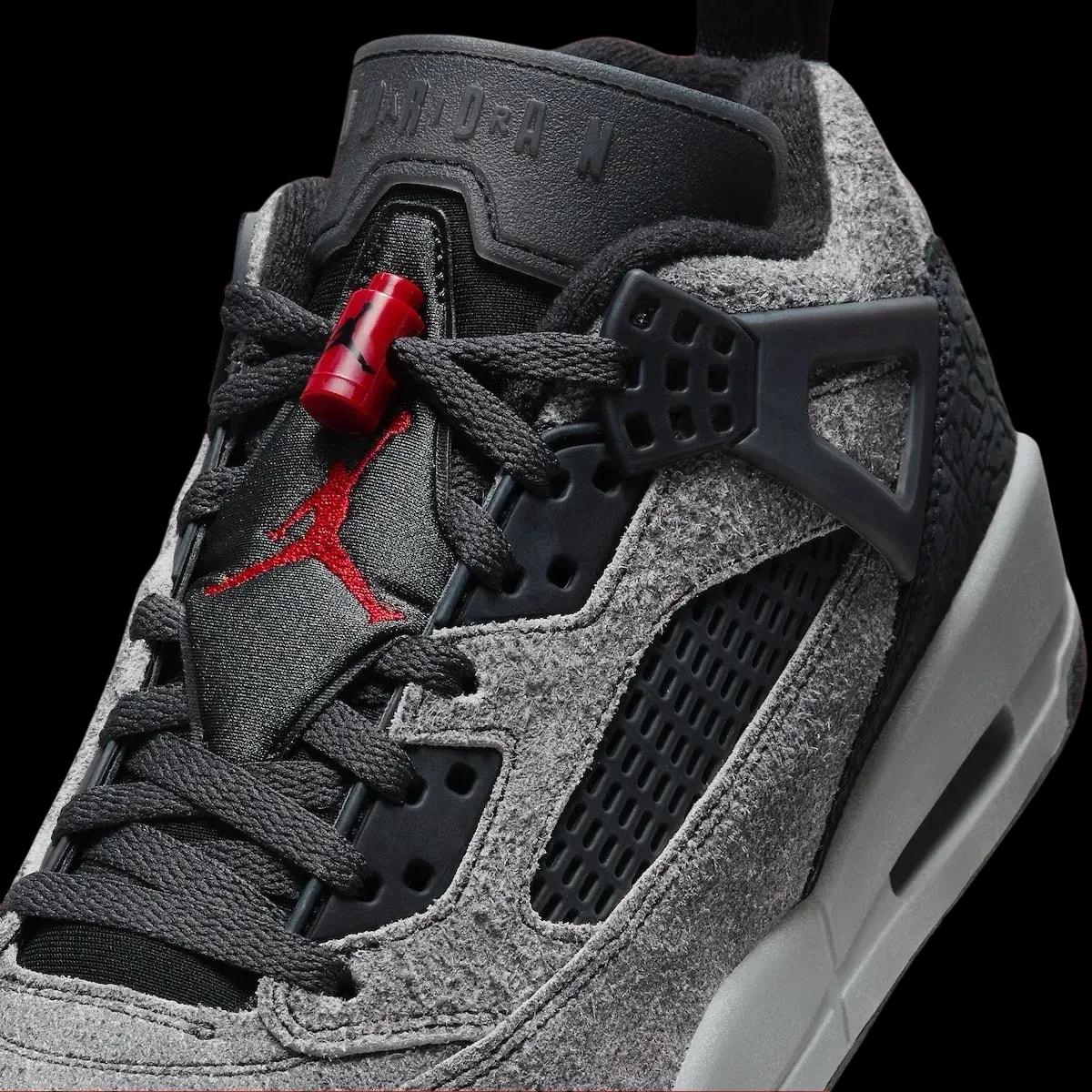 Giày Nike Air Jordan Spizike Low GS 'Anthracite Gym Red' FQ3950-002 — ảnh 2
