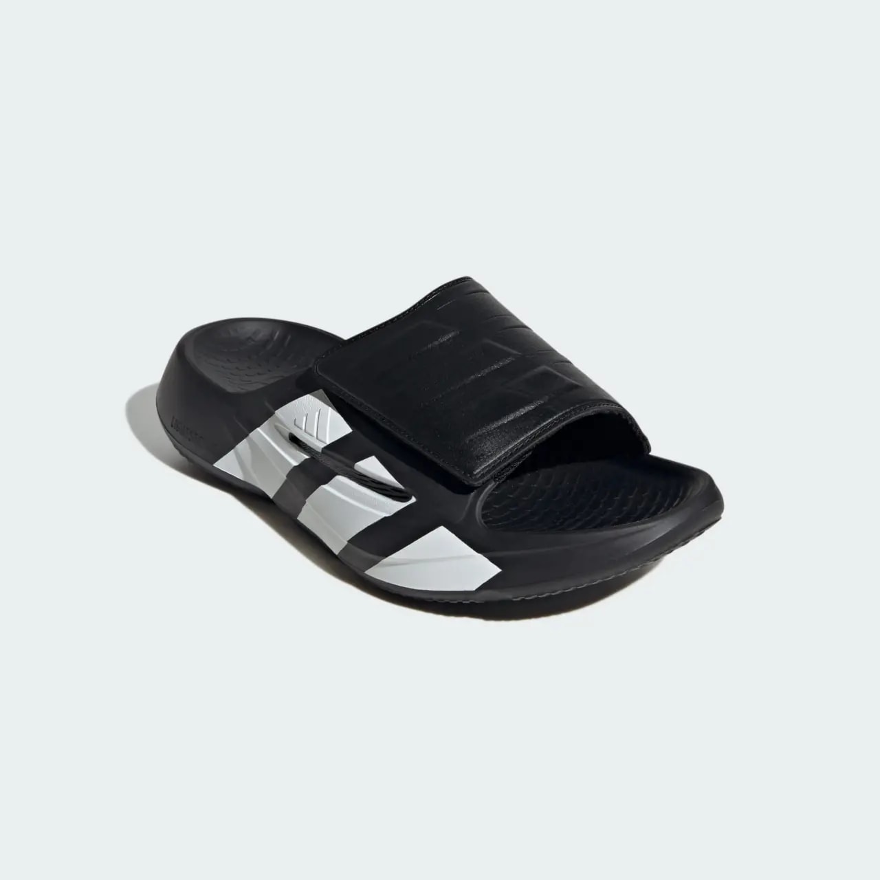 Dép Adidas Lightblaze Slide 'Black White' JR1253 — ảnh 4