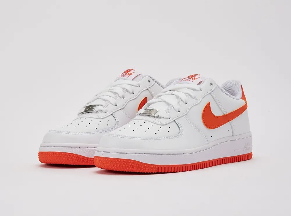 Giày Nike Air Force 1 Low GS 'White Safety Orange' FV5948-113 — ảnh 5