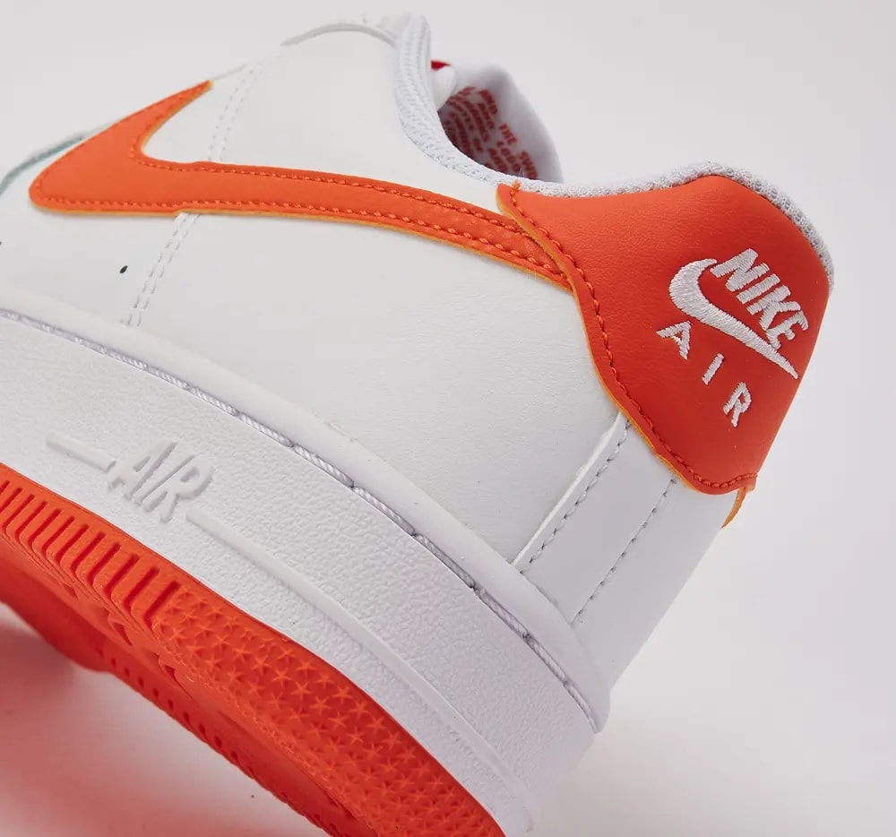 Giày Nike Air Force 1 Low GS 'White Safety Orange' FV5948-113 — ảnh 3