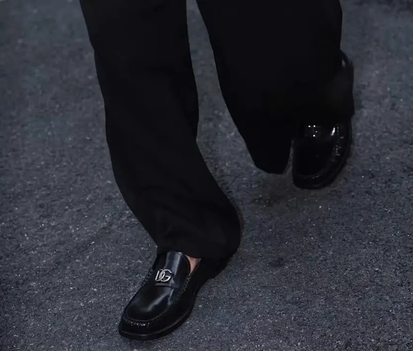 Giày Dolce & Gabbana Loafers Leather Logo 'Black' A30248-AQ237 — ảnh 4