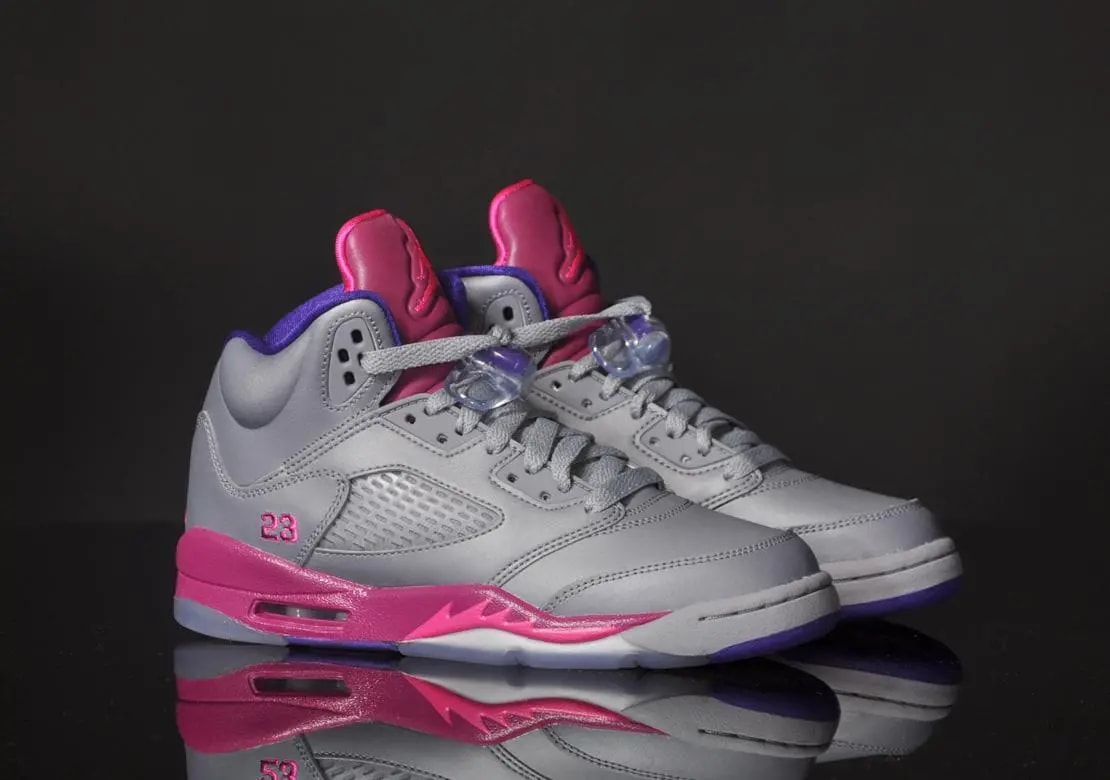 Giày Nike Air Jordan 5 Retro GS 'Cement Grey Pink' 440892-009 — ảnh 3
