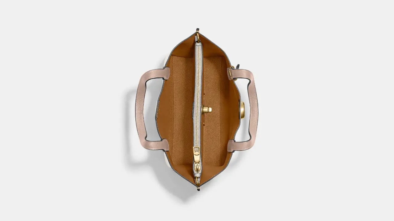 Túi Coach Willow Tote 24 In Colorblock 'Chalk' C8561-B4CAH — ảnh 3