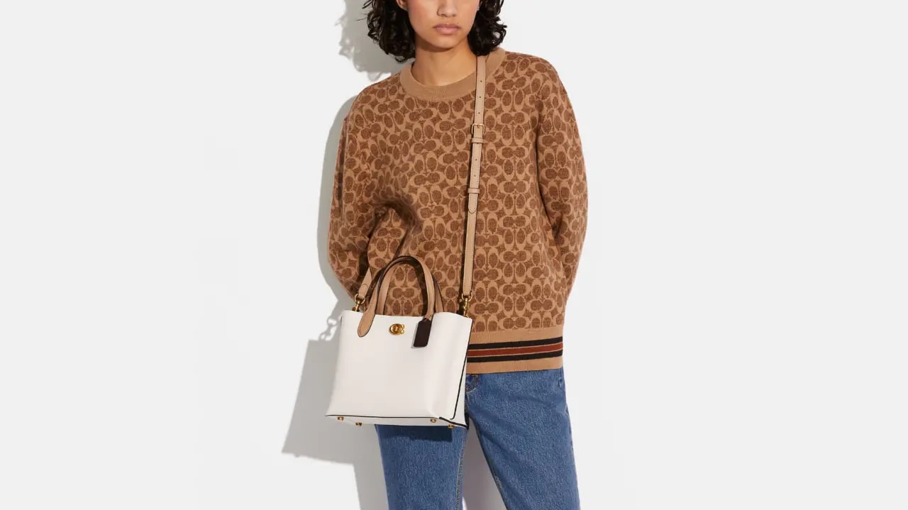 Túi Coach Willow Tote 24 In Colorblock 'Chalk' C8561-B4CAH — ảnh 4