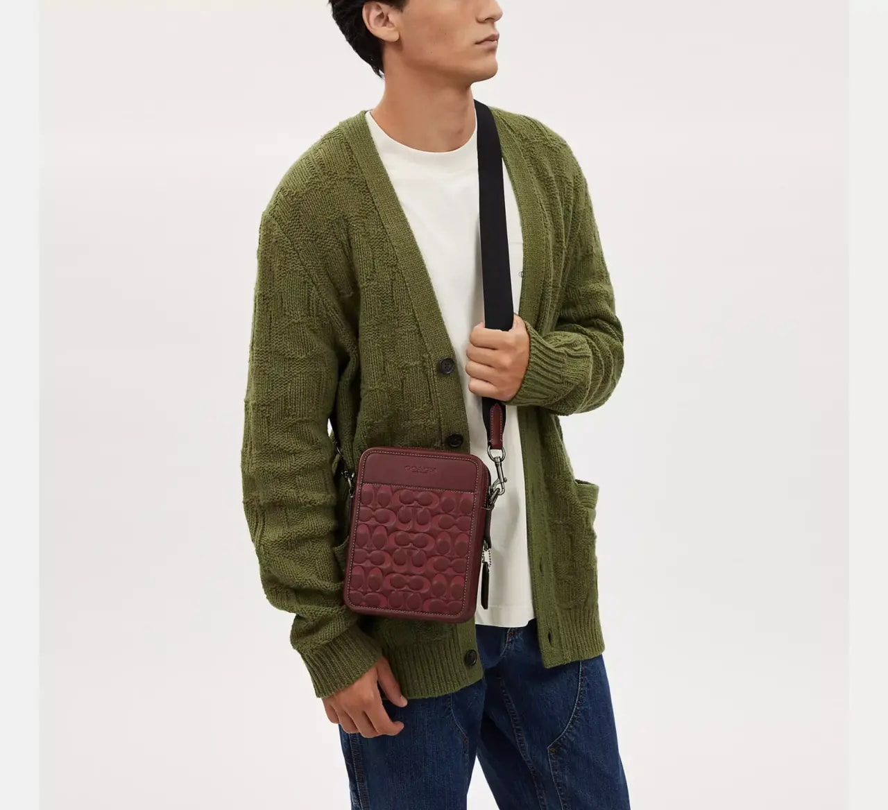 Túi Coach Sullivan Crossbody Signature Leather 'Wine' CJ670-QBO2Q — ảnh 3