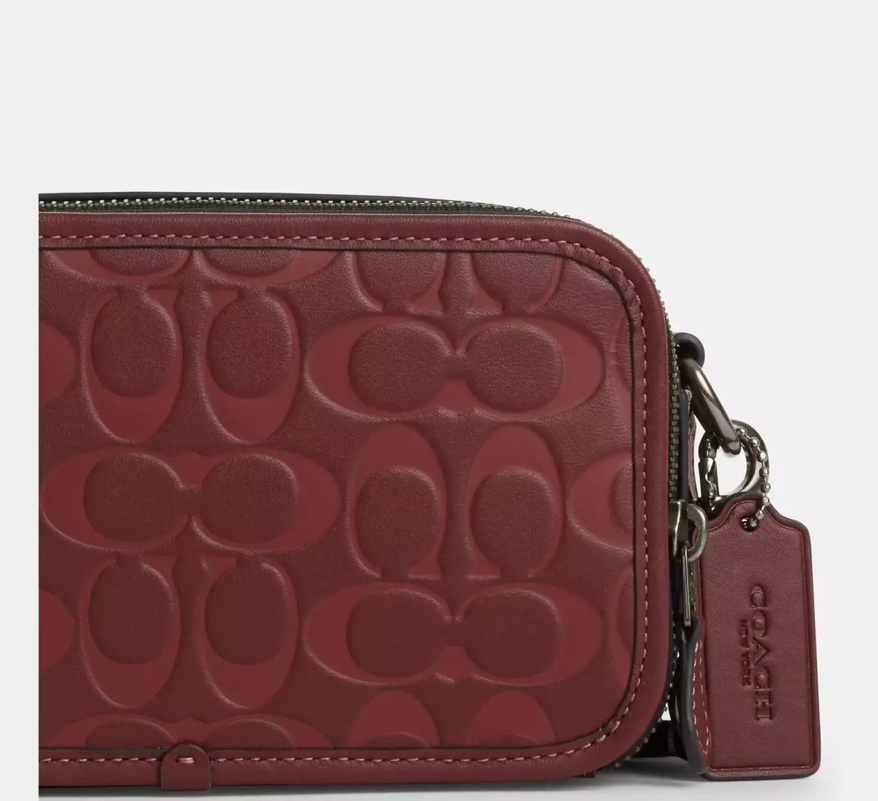 Túi Coach Wyatt Crossbody Signature Leather 'Wine' CM153-QBO2Q — ảnh 4
