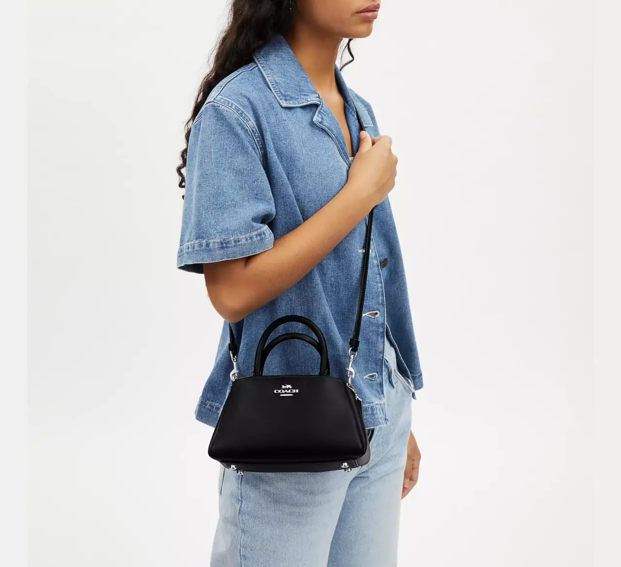 Túi Coach Zuri Crossbody 'Black' CM186-SVBK — ảnh 3